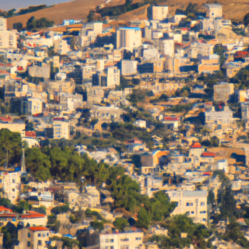 A panoramic view of Nazareth showcasing its unique blend of modern and ancient architecture.